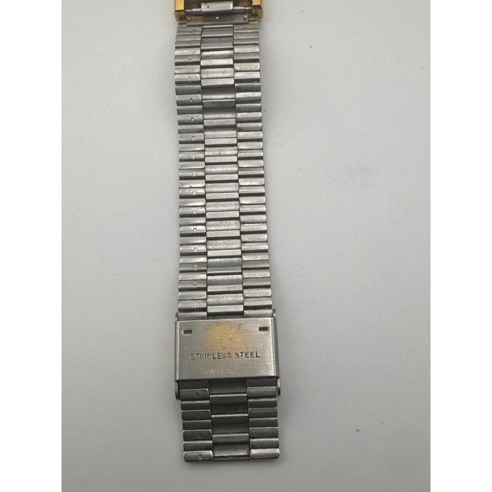 Vintage WORKING Lucien Piccard DuFonte Watch Half Moon Cracked READ